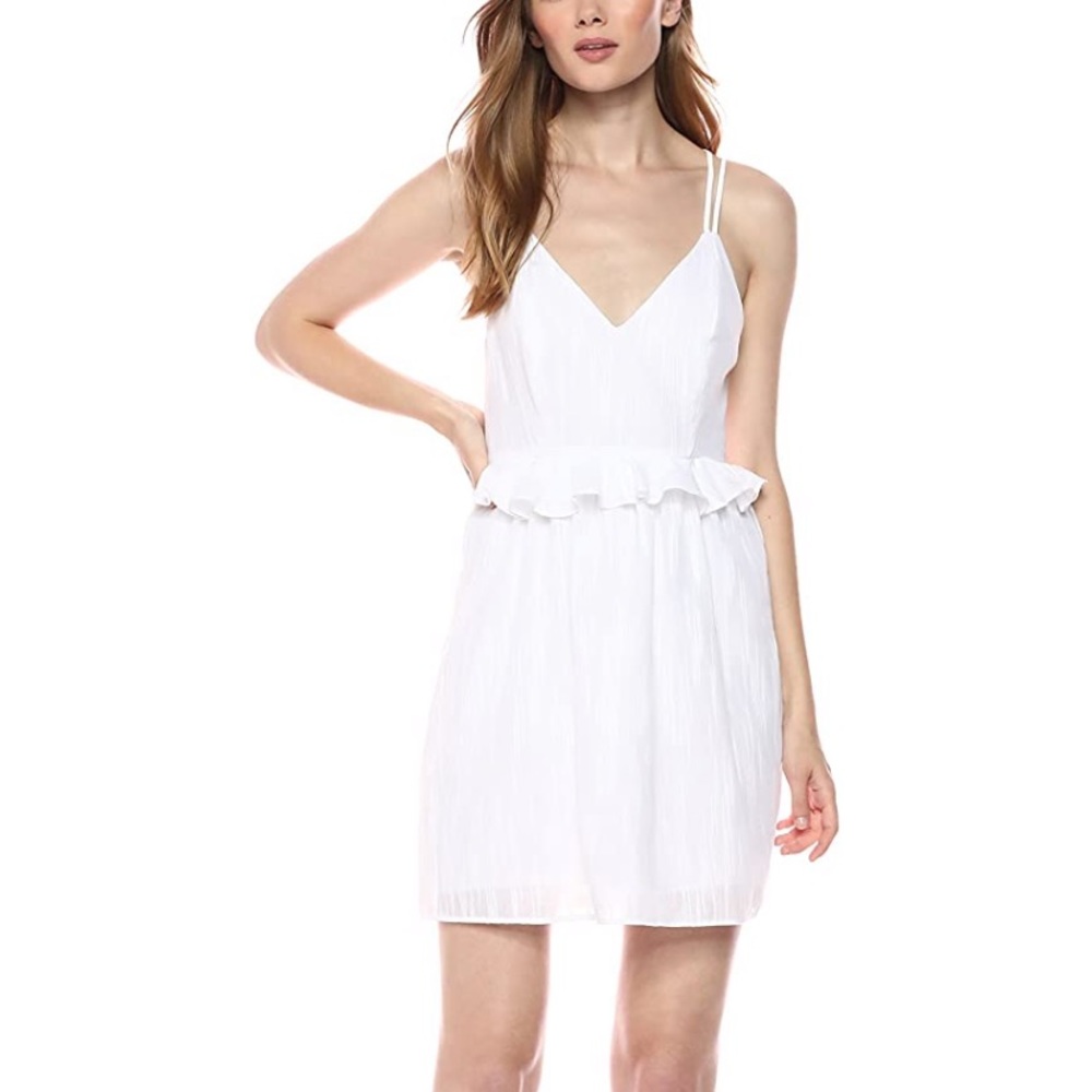 BCBGeneration Double Strap Ruffle Dress